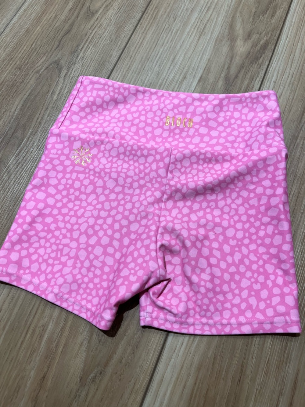 Bloch Pink Patterned Dance Bike Shorts